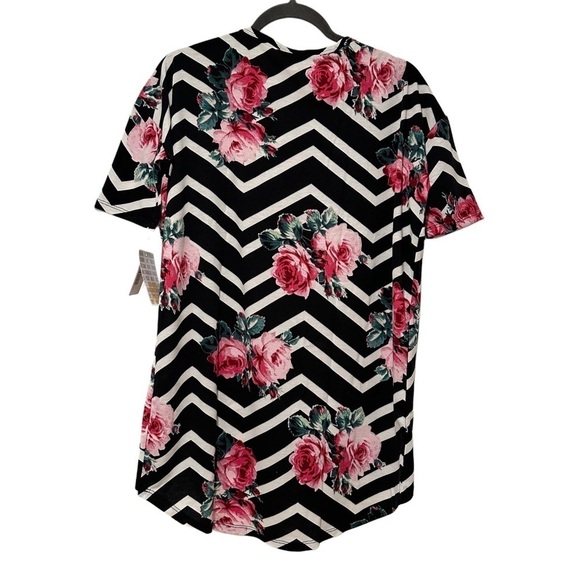 LulaRoe Irma Mid-Sleeve Stretchy High-Low Tunic Top Loose Fit Modest XXS-XS-S-M - Picture 4 of 12